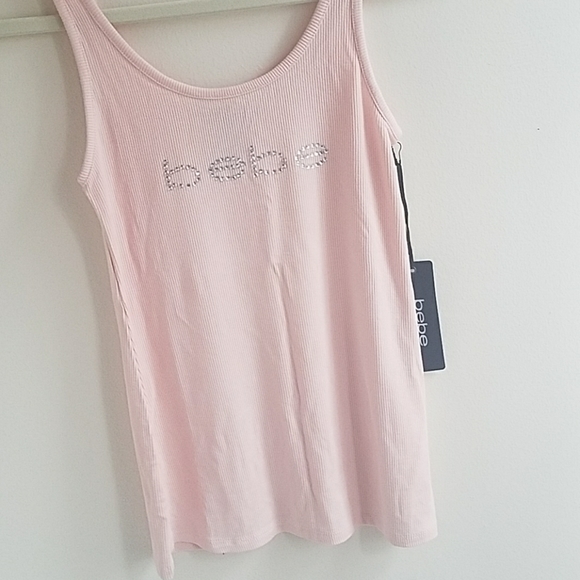 💖Bebe NEW tank pink blush top - Picture 5 of 7
